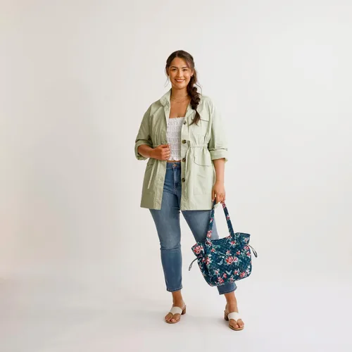 Miniatura 4 de Vera Bradley Monedero Glenna de algodón para mujer