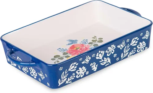 Cacerola 9x13 para hornear, sartén para cazuela, cazuelas para horno, sartén de cerámica para lasaña, cazuelas para horno, sartén de cerámica para
