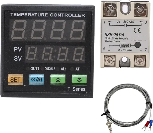 Miniatura 2 de Controlador de temperatura PID de automatización industrial, control de metro indicador, Jaybva de alto voltaje de 100V a 240V, termostato PID