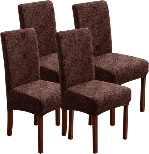 Miniatura 9 de Fundas para silla de comedor, Fundas para sillas de comedor elásticas Parsons, Protector para sillas de comedor y cocina, Extraíbles, Lavables