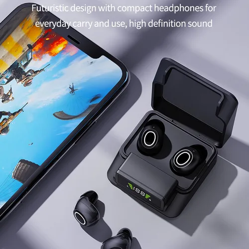 Miniatura 7 de Xmenha Mini auriculares invisibles pequeños inalámbricos Bluetooth cómodos, más pequeños, pequeños, de perfil bajo, para dormir, discretos