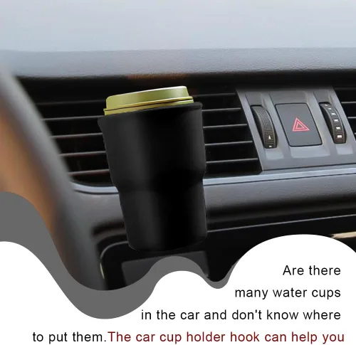 Miniatura 3 de Gancho para portavasos de automóvil, expansor de portavasos de automóvil, contenedor de botella de bebida para vehículo con clips de ventilación