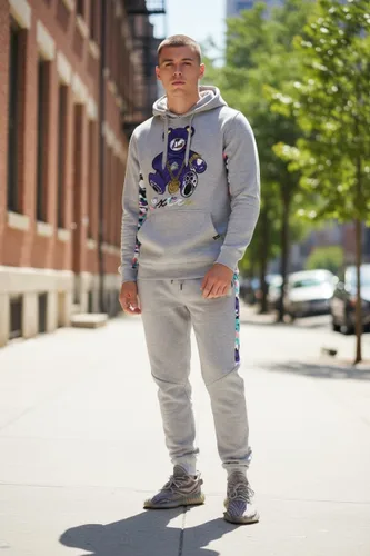 Miniatura 3 de SCREENSHOTBRAND Mens Hip Hop Premium Slim Fit Track Pants - Athletic Jogger Bottom with Side Taping