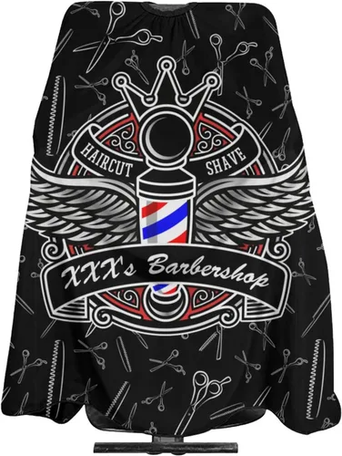 Miniatura 11 de Capa de barbero impermeable personalizada, Capa de peluquero personalizada, Añade tu texto, Capa de salón personalizada para hombres, Capa de corte