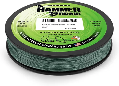 KastKing Línea de pesca con trenza de martillo, línea trenzada resistente a la abrasión, fabricada en los Estados Unidos, línea superline de C: