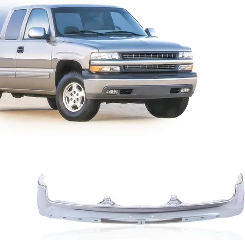 Miniatura 8 de CarPartsDepot Barra frontal del parachoques negro Compatible con 1999-2002 Silverado 1500 2500 3500 y 2000-2006 Suburban/Tahoe GM1002375 12335826