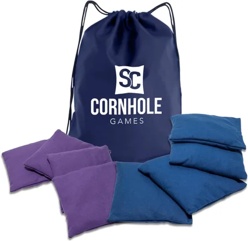 Miniatura 12 de Bolsas de cornhole resistentes al clima (juego de 8) - Tamaño/peso profesional de regulación (16 oz) - Uso en tableros de cornhole profesionales