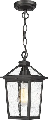 Miniatura 14 de zeyu ZX58B-SW BK - Aplique de pared exterior negro de 14 pulgadas, accesorios de pared para garaje de casa, aluminio fundido a presión con vidrio