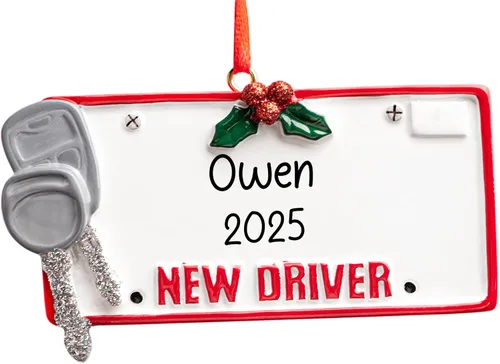 Miniatura 10 de Adorno de Navidad personalizado para puerta de dormitorio 2026 Decoración personalizada para árbol de Navidad, primer año de la universidad, 1ª