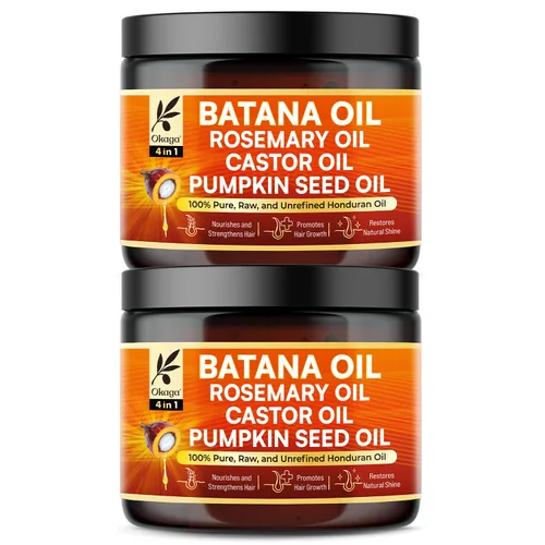 Miniatura 7 de Aceite de batana para el crecimiento del cabello, mezcla todo en uno con aceites de semillas de batana, romero, ricino y calabaza, puro y sin