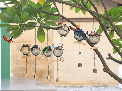 Miniatura 6 de Comedero solar para pájaros, a prueba de ardillas, para exteriores, con forma de animal lindo (forma de mariquita)