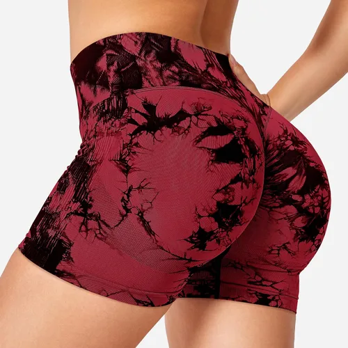 Miniatura 5 de YEOREO Pantalones cortos profesionales de entrenamiento para mujer, 3.6 pulgadas, pantalones cortos sin costuras, cintura alta, contorno, gimnasio