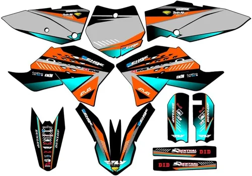 Miniatura 8 de Kit de base gráfica SX 65 Surge Black Senge 2009-2015 compatible con KTM