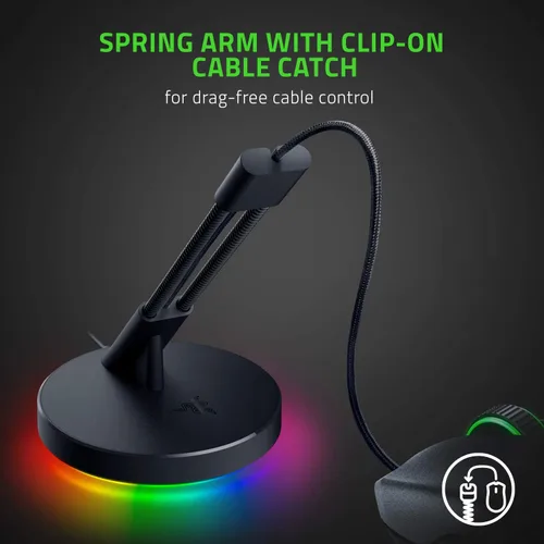 Miniatura 2 de Razer Gaming Mouse Bungee V3 Chroma: Soporte para Mouse con Cable Sin Arrastre - para Rendimiento de Nivel Esports - Base con Peso - Pies