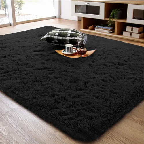 Miniatura 39 de Ompaa Alfombra esponjosa, alfombra mullida súper suave para dormitorio, sala de estar, alfombra grande de felpa de 6 x 9 pies, alfombra de pelo