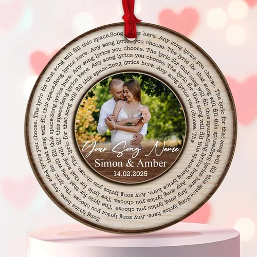 Miniatura 14 de Adorno personalizado de cerámica para parejas, adornos personalizados, regalo romántico de boda, regalo romántico para parejas, regalos de despedida