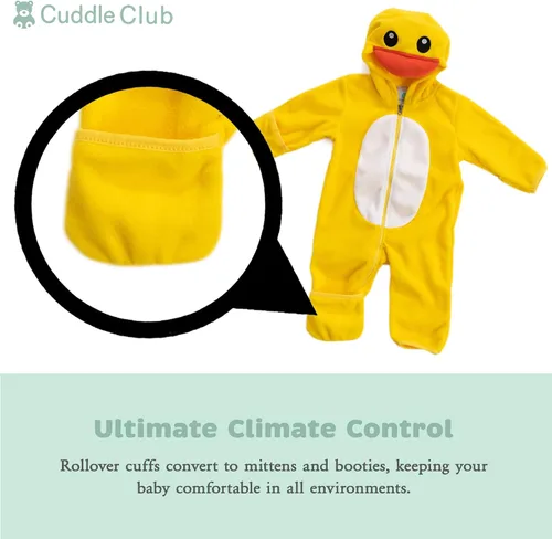 Miniatura 2 de Enterizo de vellón Bunting para bebé rómper con capucha para niño de una sola pieza ropa de exterior chaqueta