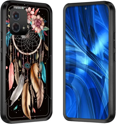Miniatura 22 de Funda para Moto G 5G 2023, [probada en caídas de grado militar], resistente, resistente, resistente, a prueba de golpes, funda protectora