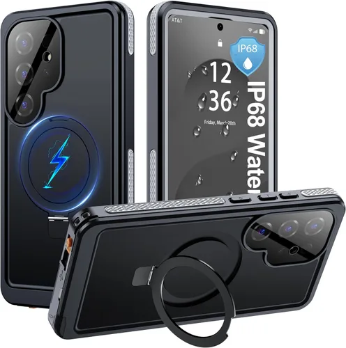 Miniatura 26 de ANTSHARE Funda magnética para Samsung Galaxy S25 FE, impermeable, con protector de pantalla integrado y protección de cámara