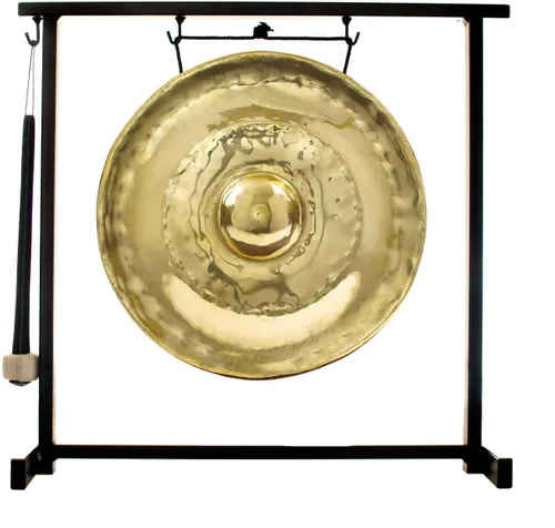 Miniatura 7 de Gongs de pezón dorado tailandés en soportes incluye gong, tu elección de soporte, y maza/tono brillante transparente/gong fabricado en Tailandia