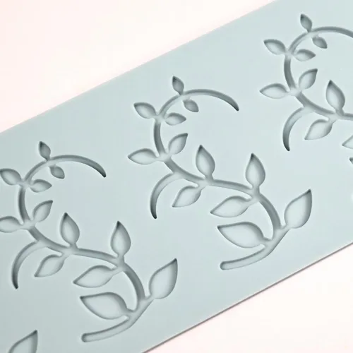 Miniatura 8 de TUKE Tuile Molds - Molde de silicona con hojas curvadas de silicona para dulces, tapete de encaje para decoración de tartas, azúcar, manualidades