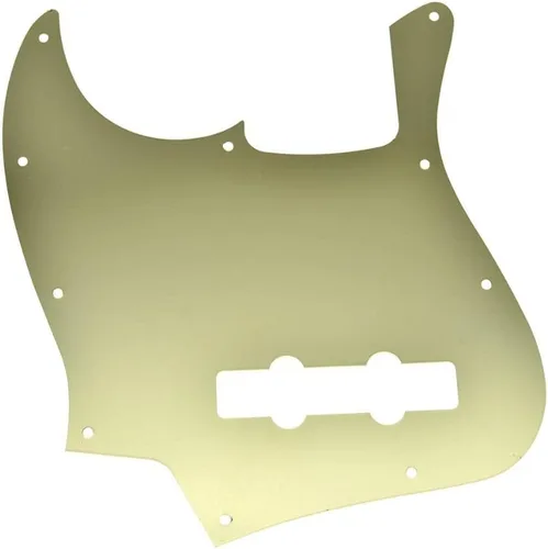 Miniatura 4 de KAISH 10 agujeros metal anodizado aluminio J Bass estilo Pick Guard estilo moderno Bass Golpeador para bajo USA/México Jazz J Bass Gold Dorado-1