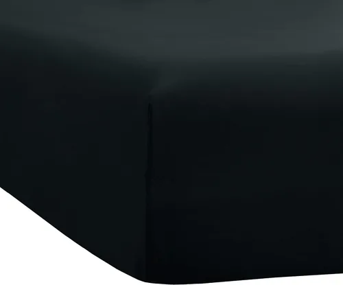 Miniatura 3 de Sfoothome Sábana bajera color negro, bolsillo profundo de 14 pulgadas, sábanas de microfibra, tamaño Queen