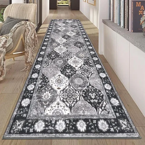 Miniatura 82 de HEBE Alfombra Pasillo 2'x10' Lavable Vintage Desgastada Alfombras de Área Antideslizante Alfombra de Lavandería Boho Alfombras de Piso para Pasillos