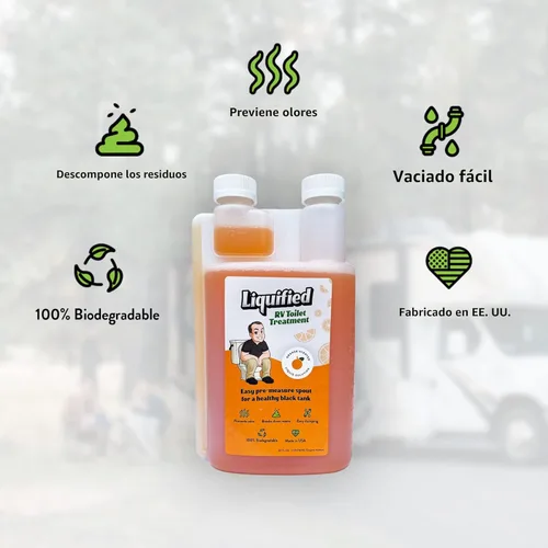 Miniatura 3 de Tratamiento de inodoro de autocaravana Liquified - Digestor de tanque negro - Eliminador de olores - Aroma a naranja - Matts RV Reviews