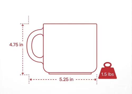 Miniatura 2 de Burton + Burton Dad Fuel Mug – Taza de café divertida de 14 onzas para papá, marido o nuevo papá, apta para microondas y lavavajillas