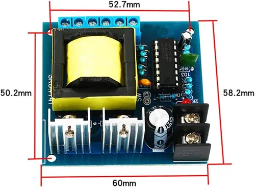 Miniatura 2 de 150W Mini Tipo Inversor DC-AC Batería DC 12V a AC 220V Boost Power Converter