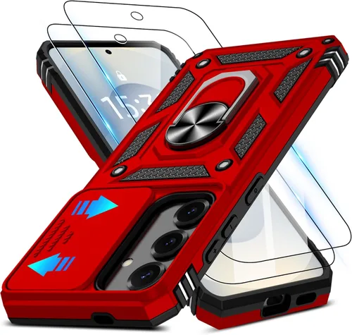 Miniatura 121 de ATUMP Funda para OnePlus Nord N200 5G con protector de pantalla HD con cubierta para cámara deslizante, soporte de anillo de rotación de 360°