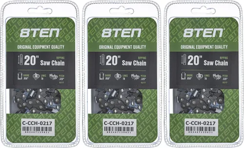 Miniatura 154 de 8TEN Cadena de motosierra semi cincel de 6 pulgadas .050 1/4 42 DL para Worx WG320 Black & Decker LLP120 (paquete de 3)