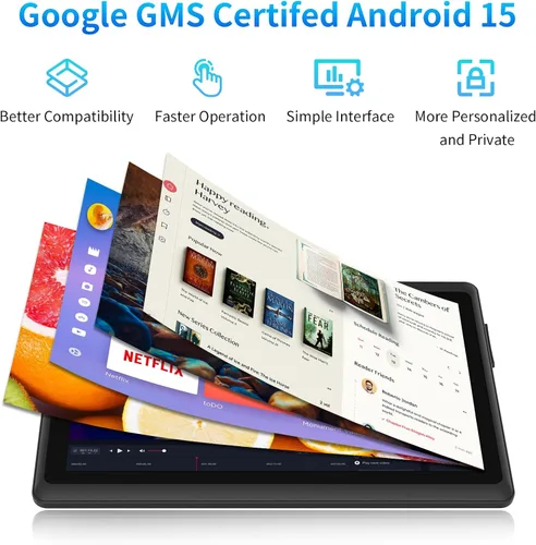 Miniatura 4 de Tablet de 7 pulgadas con funda, tabletas Android 15 de cinco núcleos, 8GB RAM 32GB ROM expansión de 512GB, pantalla IPS HD de 1024 x 600, 3500mAh