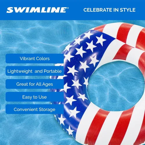 Miniatura 7 de Swimline Flotador de tubo de piscina Americana de 36" Americana Estados Unidos