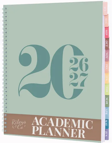 Miniatura 32 de Rileys - Agenda académica 2026-2027, agenda diaria, semanal y mensual, julio de 2026 a junio de 2027, páginas de notas para estudiantes