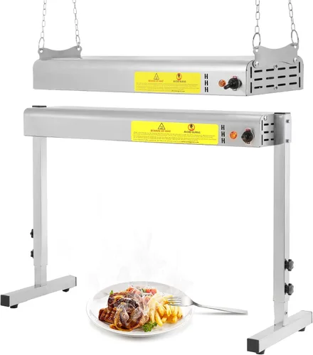 Miniatura 8 de Lámpara de calor de alimentos de 36 pulgadas, calentador de alimentos comercial de 1000 W, calentador de tiras eléctricas, lámpara de calefacción