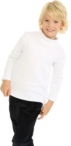 Miniatura 2 de Mud Kingdom Camisas de forro polar para niños, cuello alto, tops suaves unisex