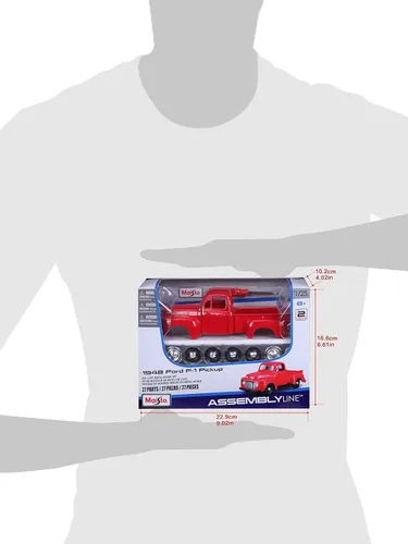 Miniatura 9 de Maisto Línea de montaje 1:24 1948 Ford F-1 Pick-up, rojo