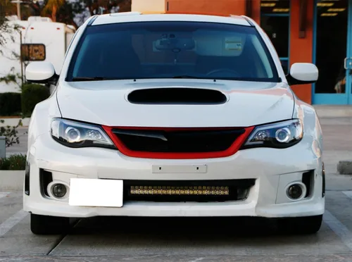 Miniatura 3 de iJDMTOY Barra de luz LED de 25 pulgadas para montaje en rejilla inferior compatible con Subaru Impreza WRX/STI, Incl 2011-14 (1) Barra de luz LED