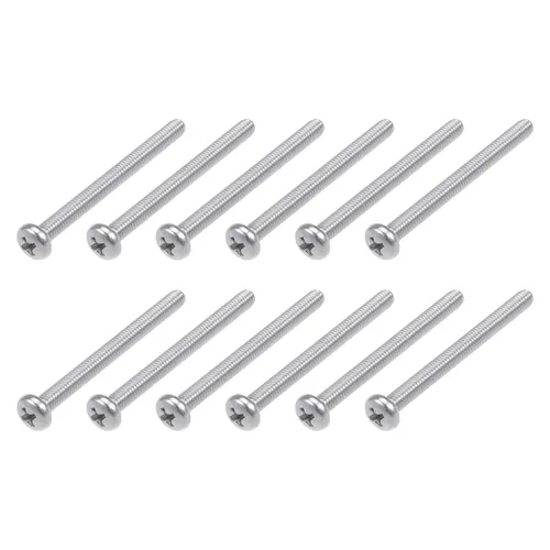 Miniatura 22 de METALLIXITY Tornillos de máquina (M2 x 0.118 in), 30 unidades, pernos Phillips cruzados de acero inoxidable 304, para instalación de muebles