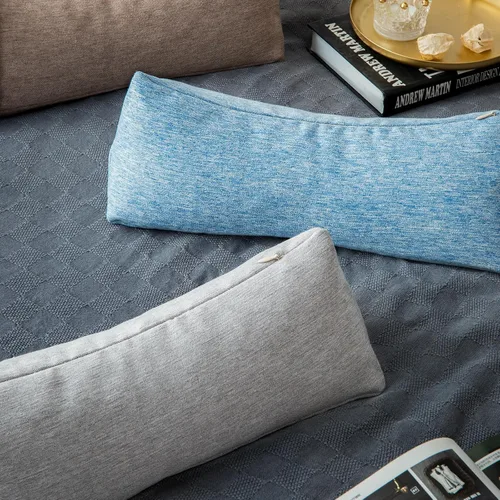 Miniatura 8 de Almohada de apoyo para el cuello de trigo sarraceno, almohada cilíndrica cervical, almohada ajustable de cáscaras de trigo sarraceno, alivio del Azul