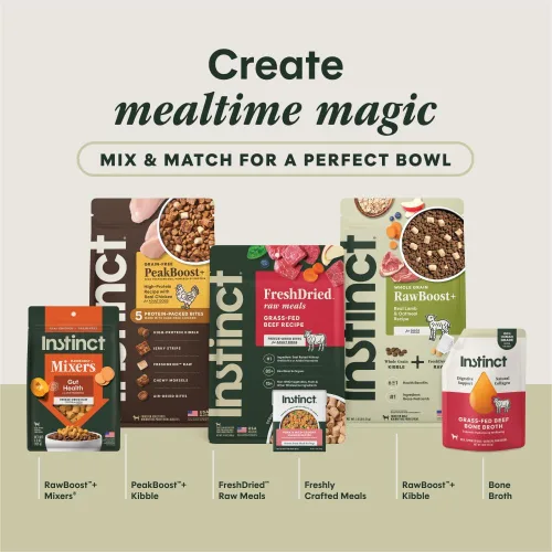 Miniatura 8 de Instinct Comidas crudas liofilizadas, alimento seco natural para perros, sin granos, cordero alimentado con hierba, bolsa de 24 onzas