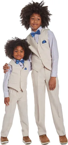 Miniatura 6 de Nautica Boys' 4-Piece Set with Dress Shirt, Bowtie, Vest and Pants