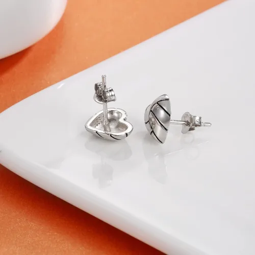 Miniatura 4 de 925 Sterling Silver Heart Volleyball Basketball Softball Baseball Stud Earrings Hypoallergenic Jewelry Gifts for Women Teen Girls Players