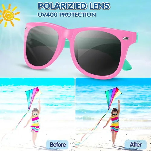 Miniatura 11 de GIFTINBOX Gafas de sol para niños a granel, paquete de 24 lentes de sol para niños, recuerdo de fiesta con protección UV para niños y niñas