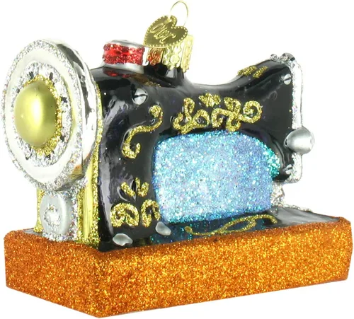 Miniatura 2 de Old World Christmas Hobbies Gifts - Adornos de vidrio soplado para máquina de coser de árbol de Navidad, 2.75, multicolor