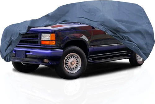 Miniatura 10 de USCarCover Protección Suprema para Todo Clima, Funda Respirable para Auto Jeep CJ3 1959-1964 SUV Tela Mejorada contra la Contaminación, Polvo, Sol