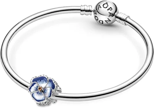 Miniatura 5 de Pandora Blue Pansy Flower Charm