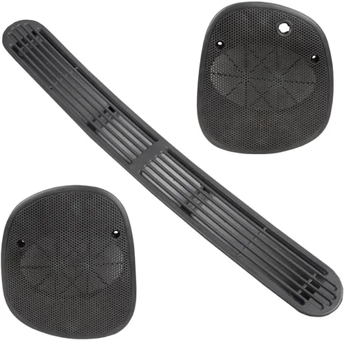 Miniatura 4 de PIT66 Dash - Panel de cubierta de ventilación de descongelación + juego de rejilla de altavoz izquierdo y derecho, compatible con Chevrolet S10 GMC
